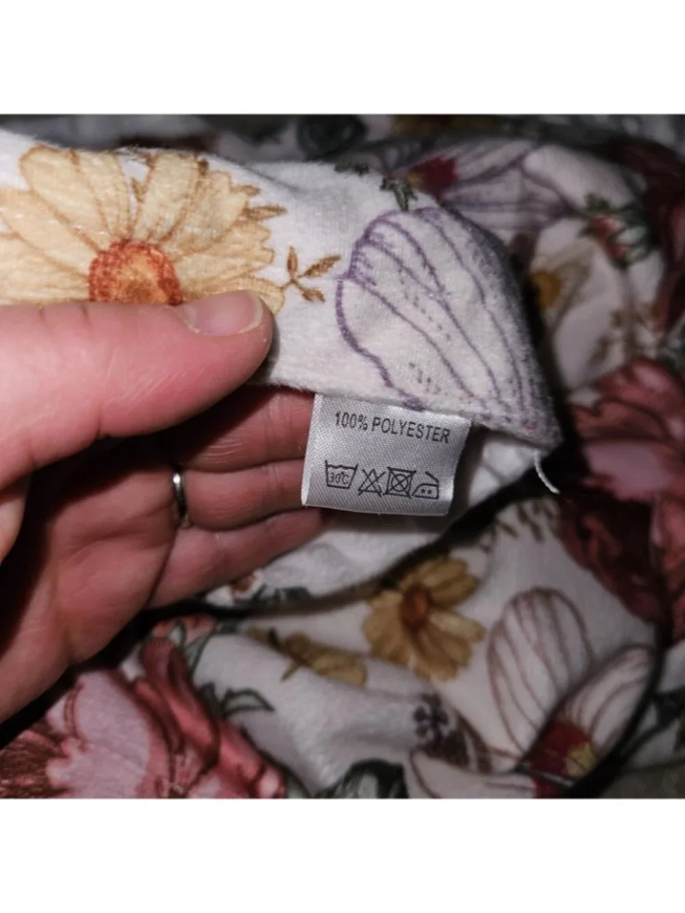 Pink Yellow Green Purple Floral Baby Blanket Fleece White Minky Dot 30x39